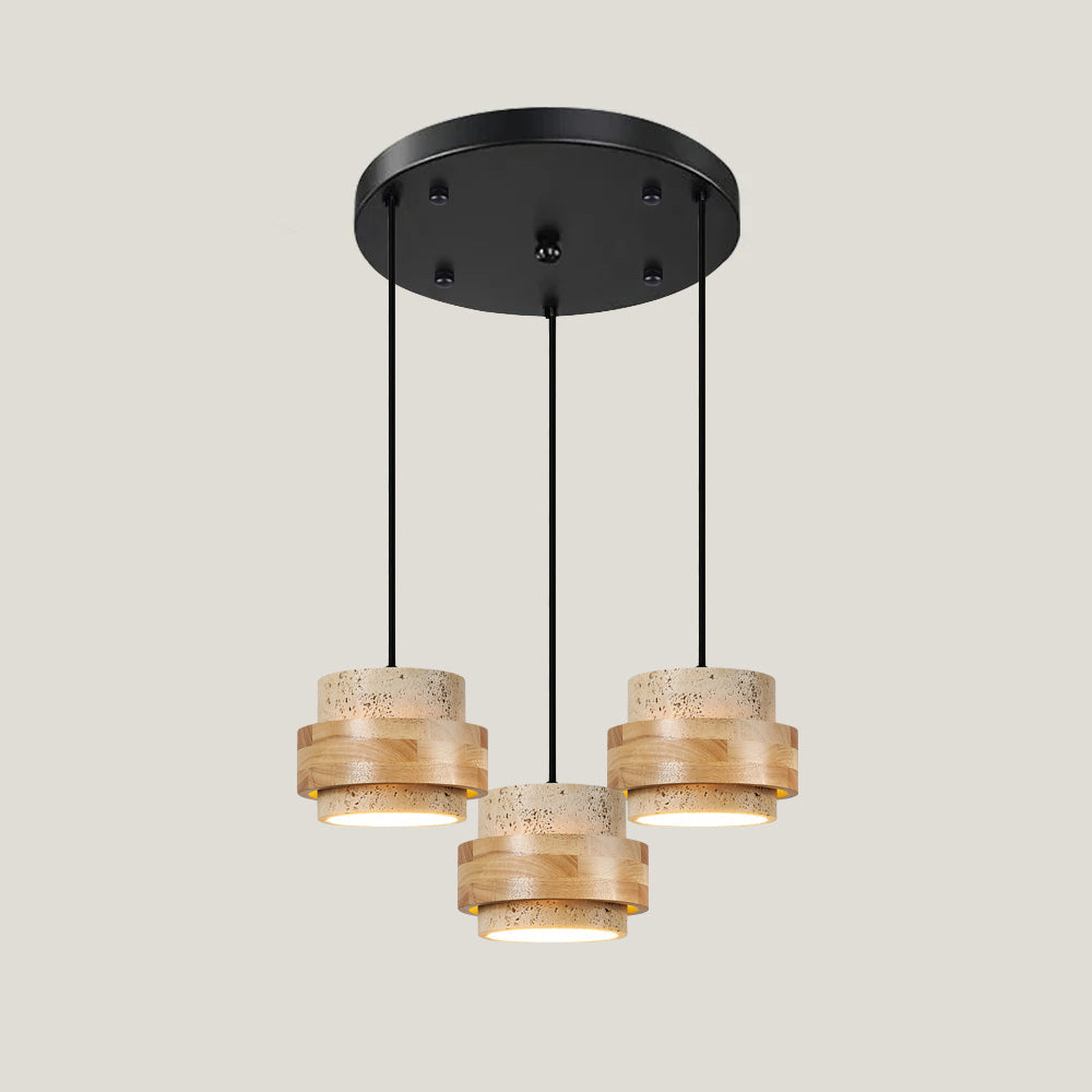 Cole Travertine and Wood Pendant Light — design and interior detail 12
