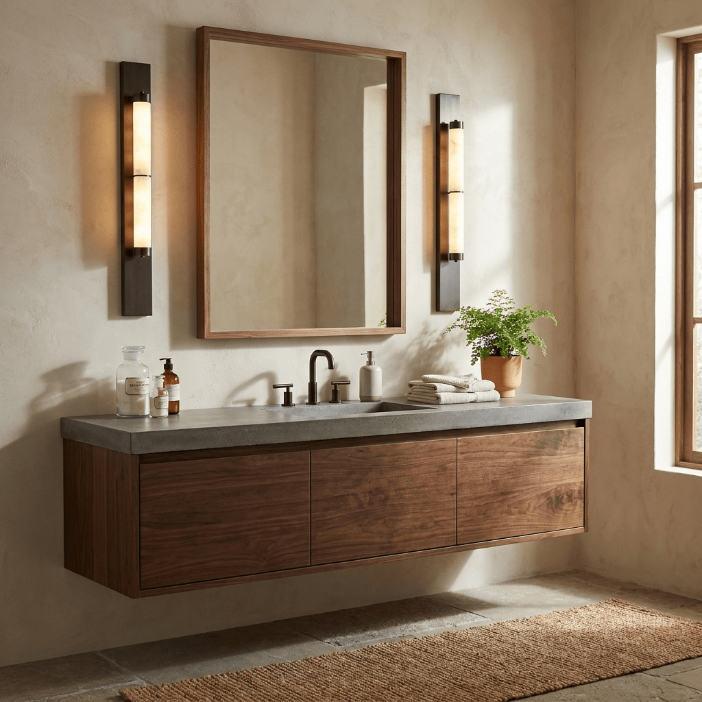 Columnar Alabaster LED Wall Sconce – wall sconce product view 2