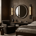 Columnar Alabaster LED Wall Sconce – wall sconce product view 3