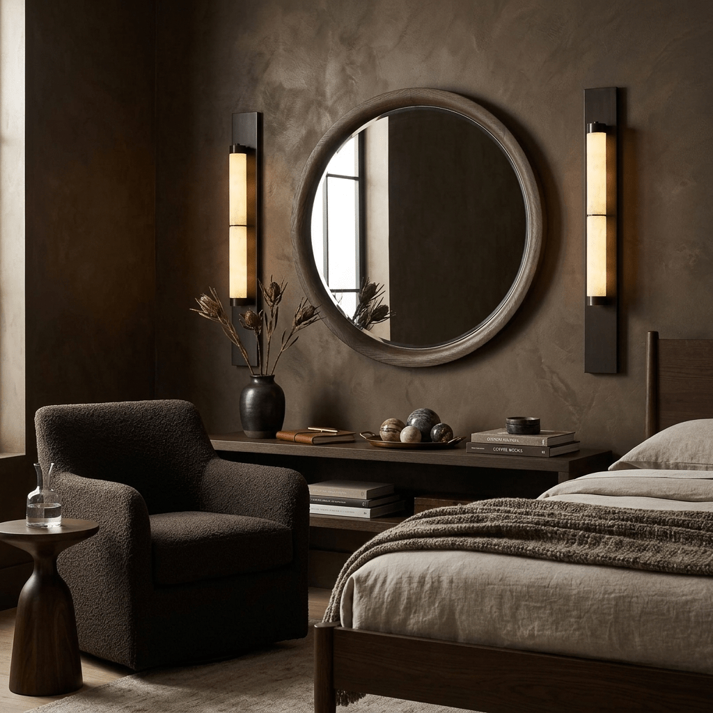 Columnar Alabaster LED Wall Sconce – wall sconce product view 3