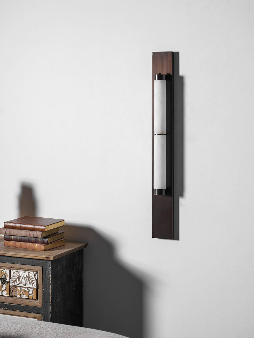 Columnar Alabaster LED Wall Sconce – wall sconce product view 12