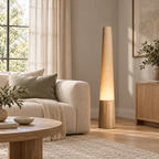 Cone Wooden Floor Lamp — product and interior detail 4