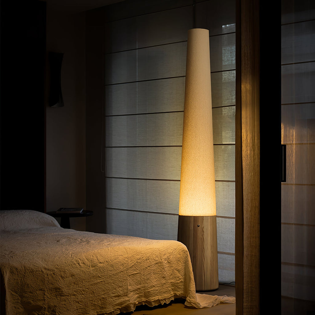 Cone Wooden Floor Lamp — product and interior detail 8