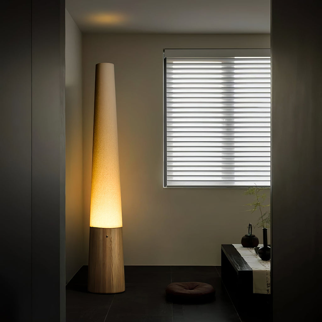 Cone Wooden Floor Lamp — product and interior detail 13