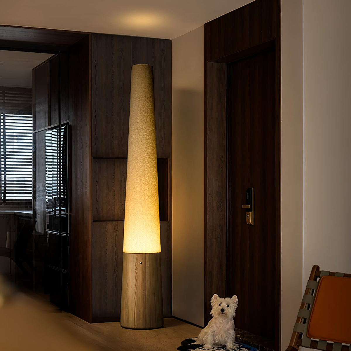 Cone Wooden Floor Lamp — product and interior detail 22