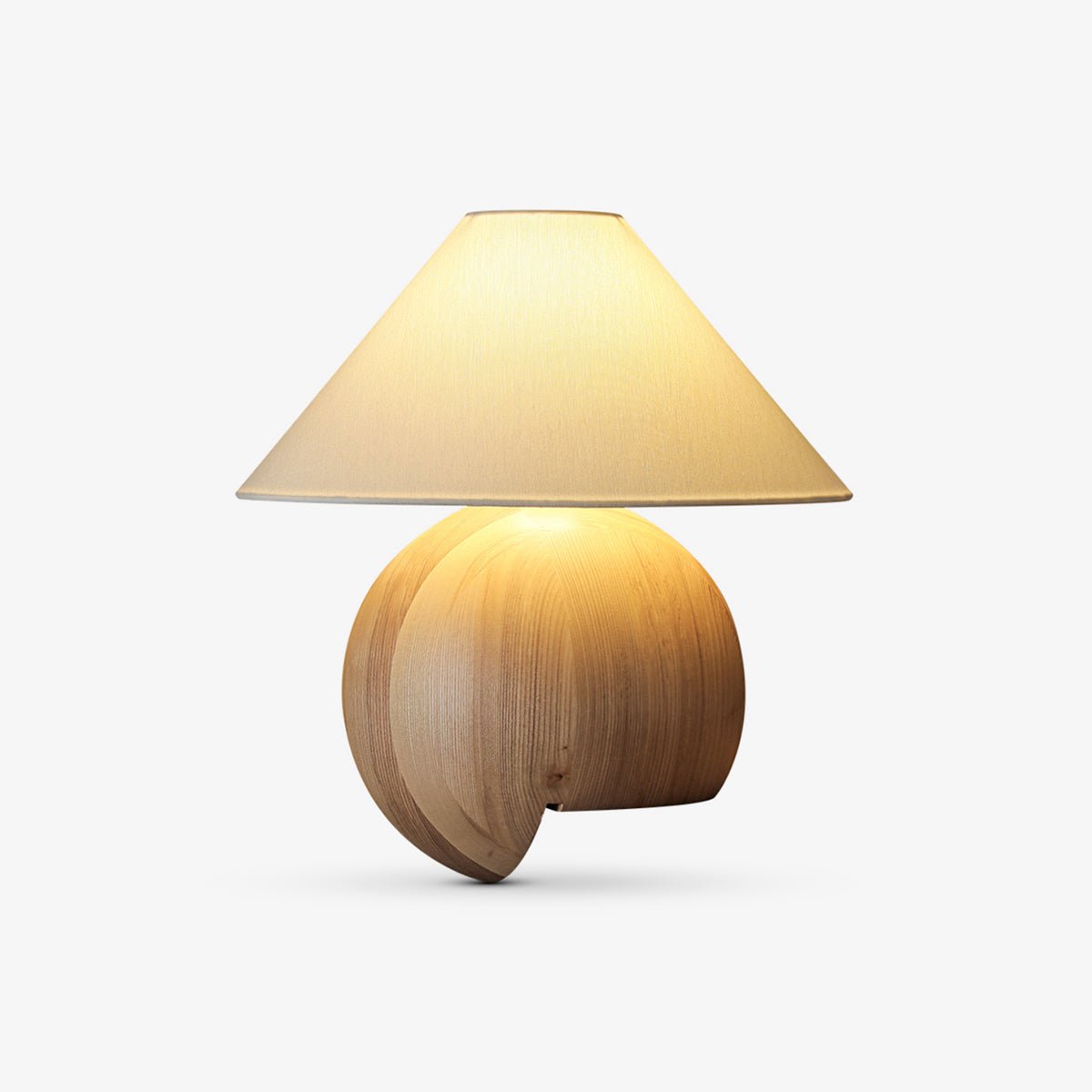 Corner Log Table Lamp — product view