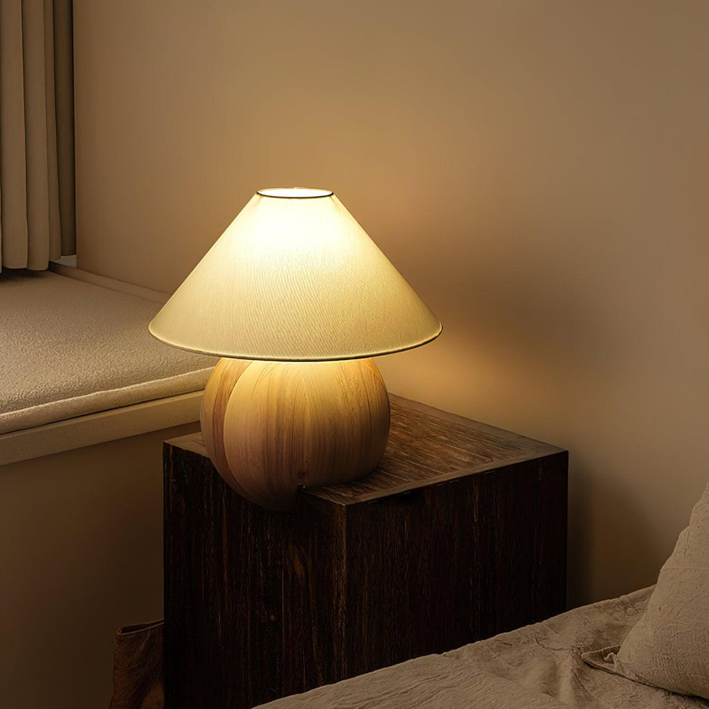 Corner Log Table Lamp — product and interior detail 10