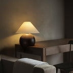 Corner Log Table Lamp — product and interior detail 11