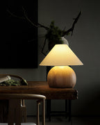 Corner Log Table Lamp — product and interior detail 12