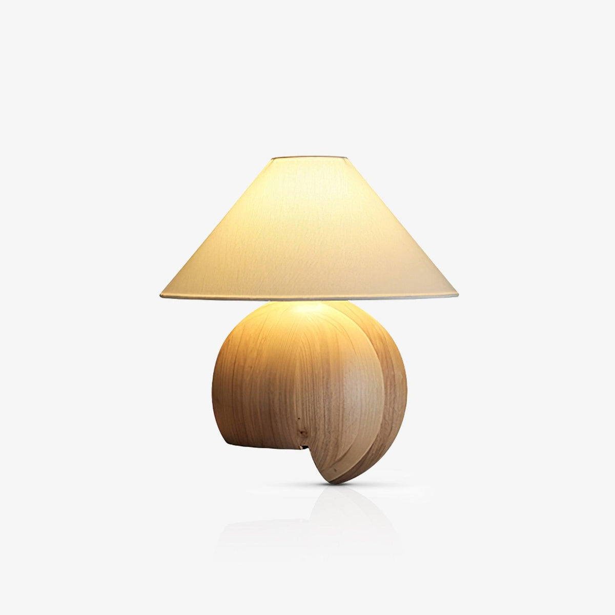 Corner Log Table Lamp — product and interior detail 19