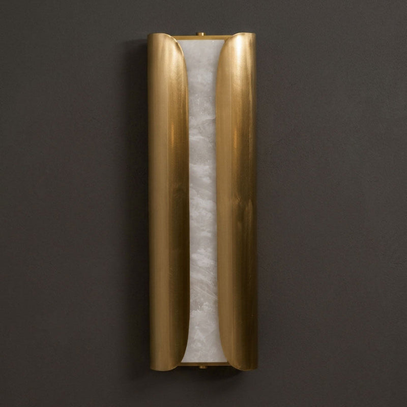 Cradled Alabaster LED Wall Sconce – product view 6