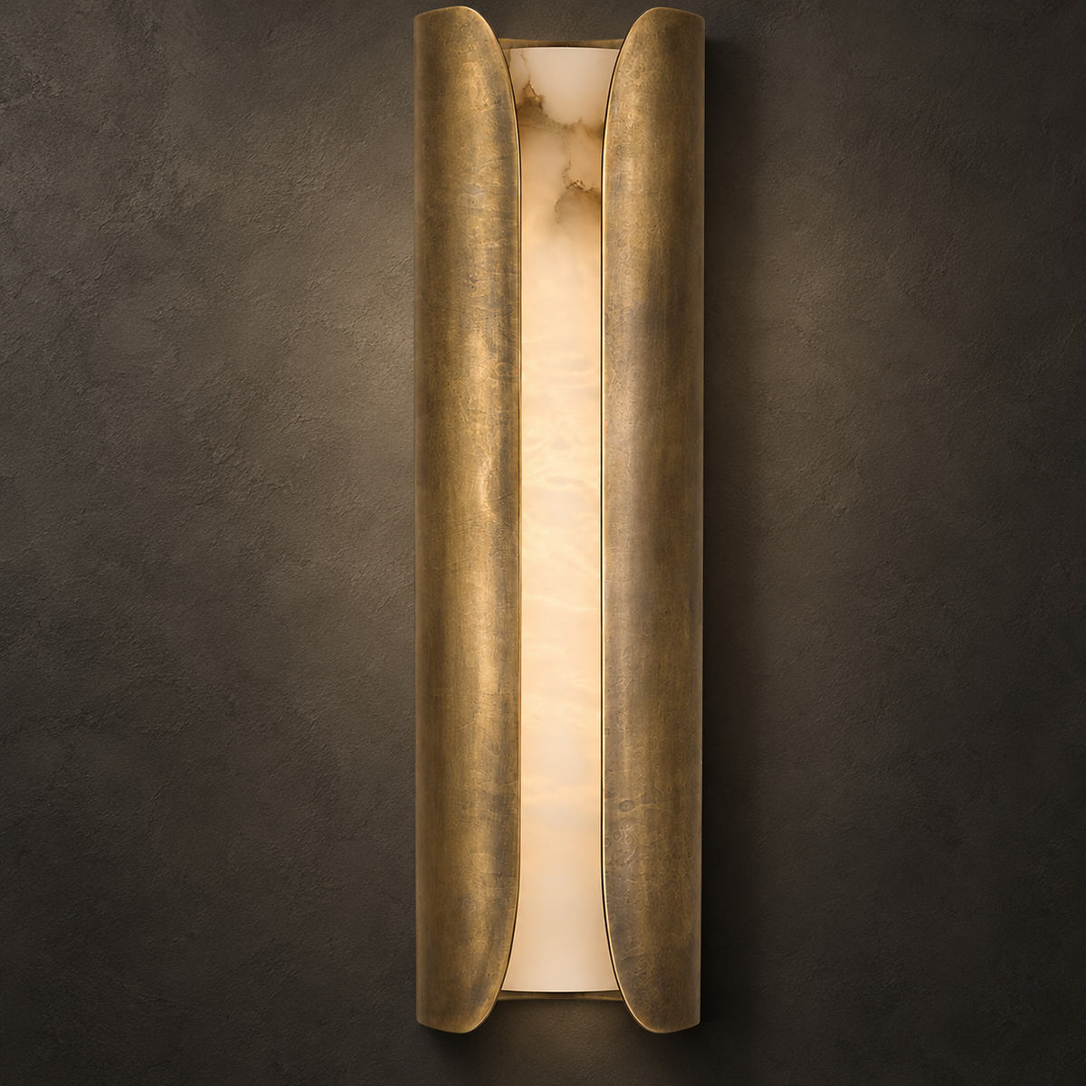 Cradled Alabaster LED Wall Sconce – product view 8