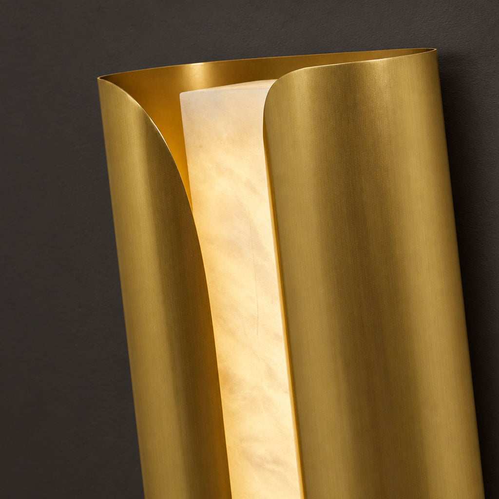 Cradled Alabaster LED Wall Sconce – product view 11