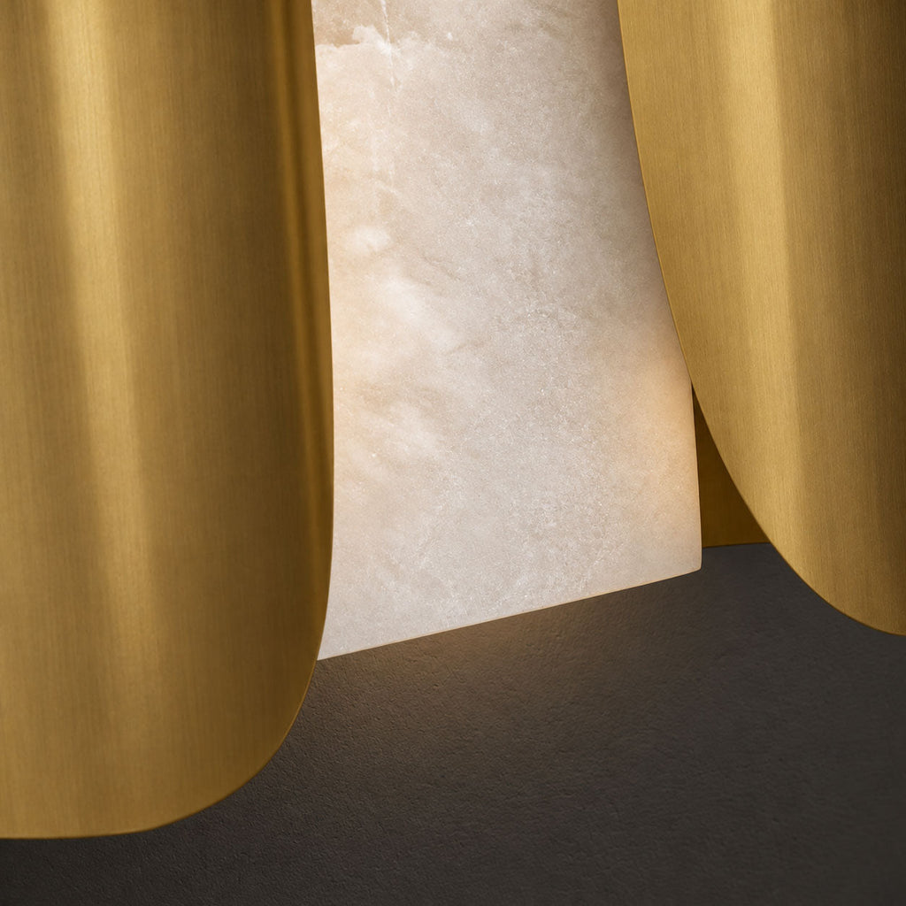 Cradled Alabaster LED Wall Sconce – product view 23