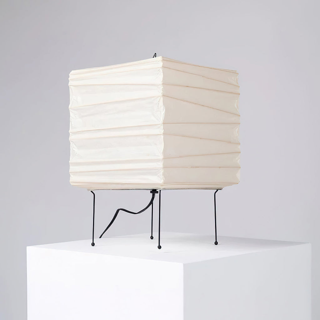 Cubra Paper Lantern Table Lamp — Black & White