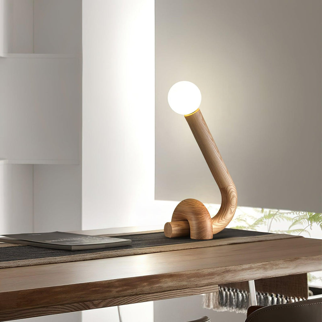 Curled Table Lamp — product and interior detail 2