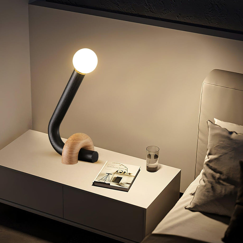 Curled Table Lamp — product and interior detail 4