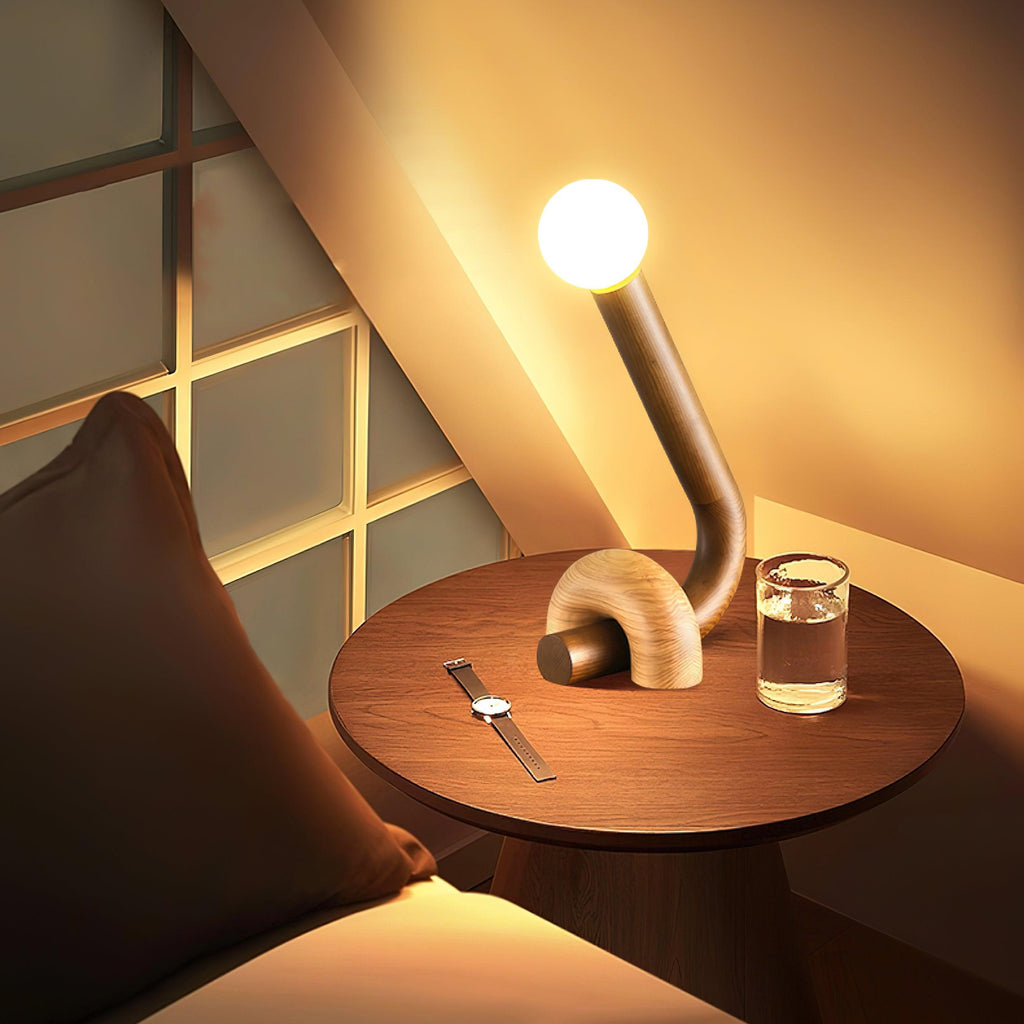 Curled Table Lamp — product and interior detail 6