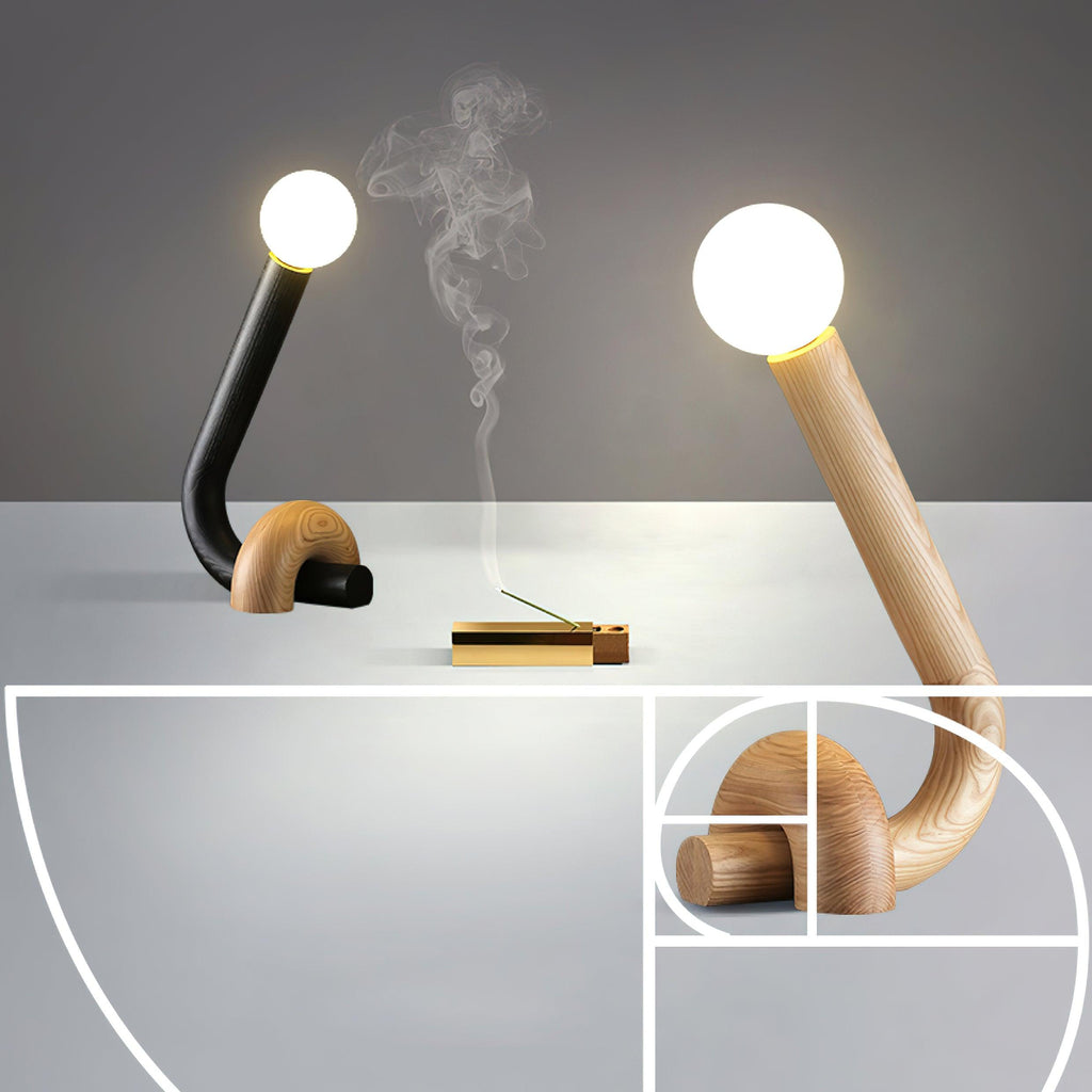 Curled Table Lamp — product and interior detail 12