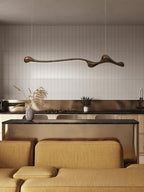 Curva Sculptural Wood LED Pendant Light - product view 15