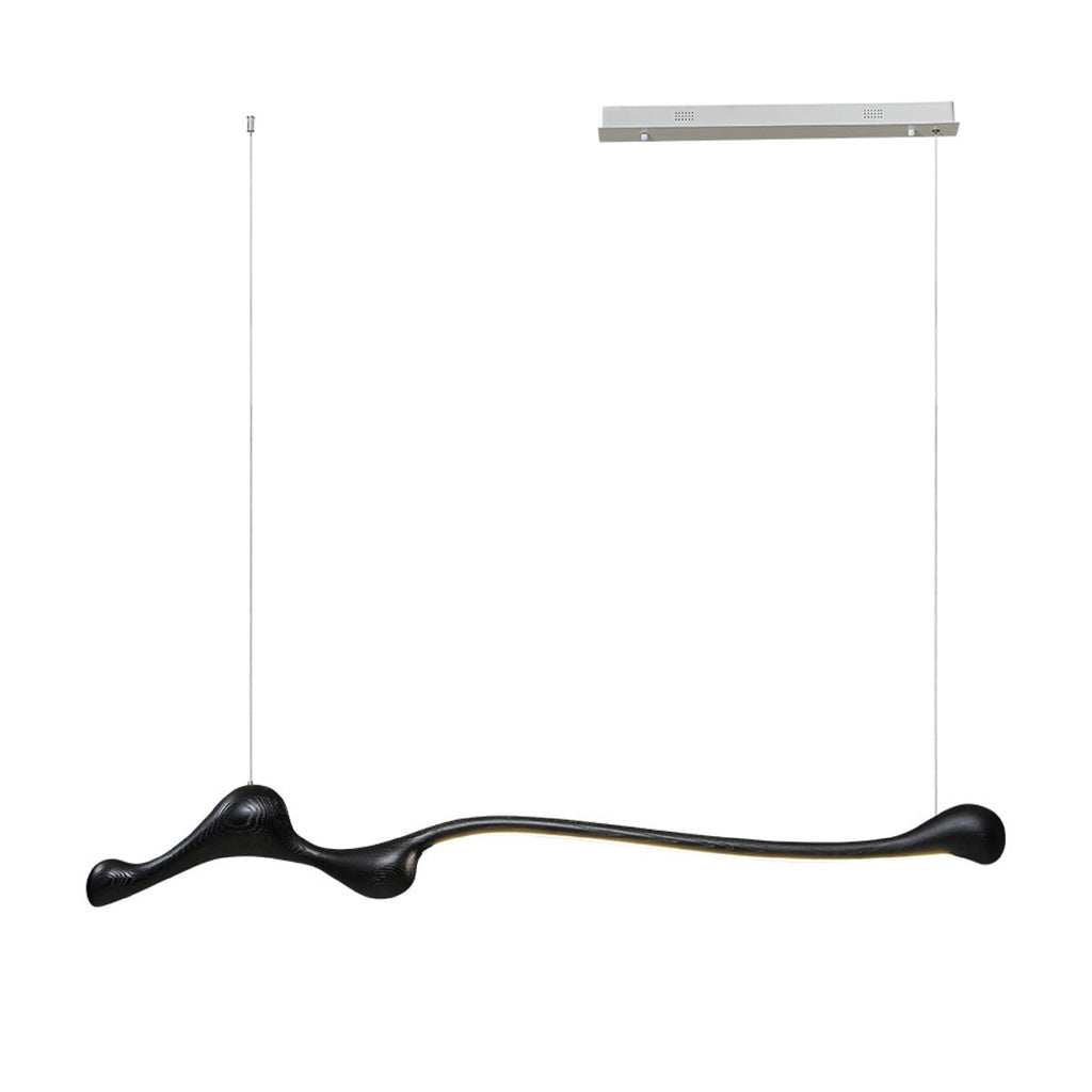 Curva Sculptural Wood LED Pendant Light - product view 24