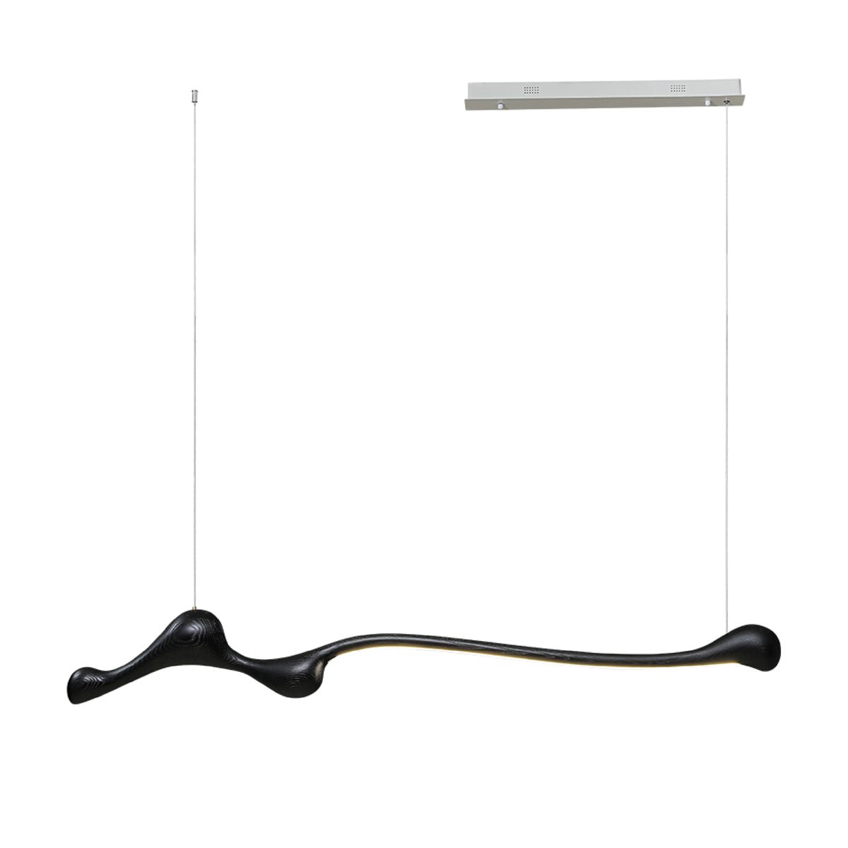 Curva Sculptural Wood LED Pendant Light - product view 24