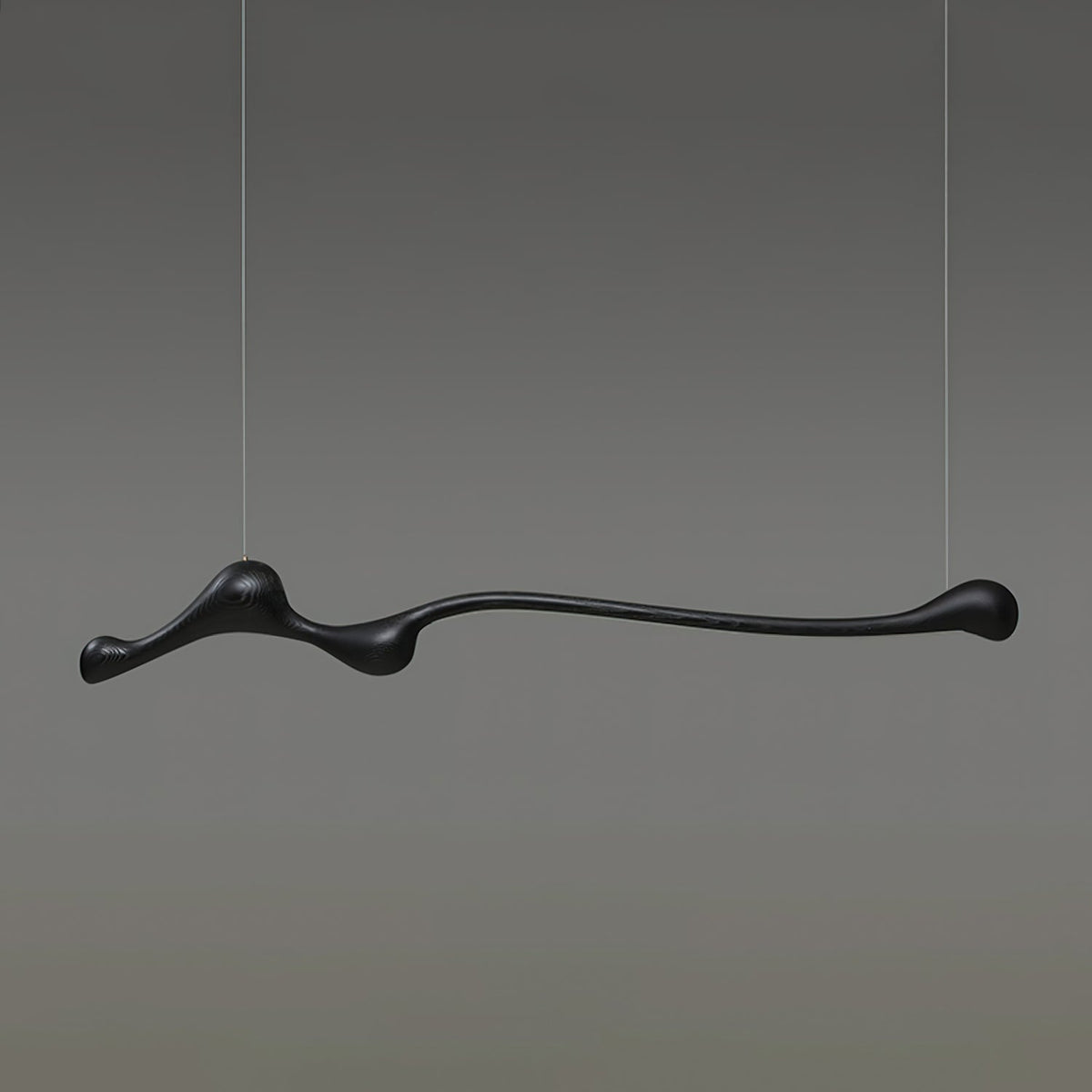 Curva Sculptural Wood LED Pendant Light - product view 27