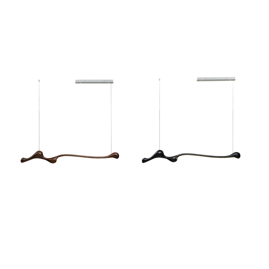 Curva Sculptural Wood LED Pendant Light - product view 32