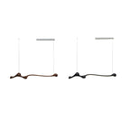 Curva Sculptural Wood LED Pendant Light - product view 32