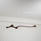 Curva Sculptural Wood LED Pendant Light - product view 35