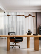 Curva Sculptural Wood LED Pendant Light - product view 41