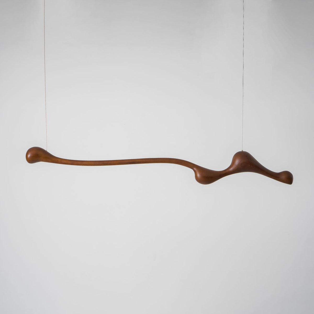 Curva Sculptural Wood LED Pendant Light - product view 47