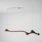 Curva Sculptural Wood LED Pendant Light - product view 48