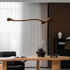 Curva Sculptural Wood LED Pendant Light - product view 50