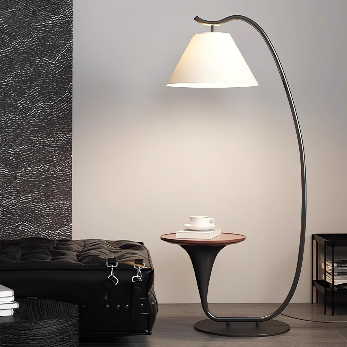 Curvature Floor Lamp with Side Table - product view 19