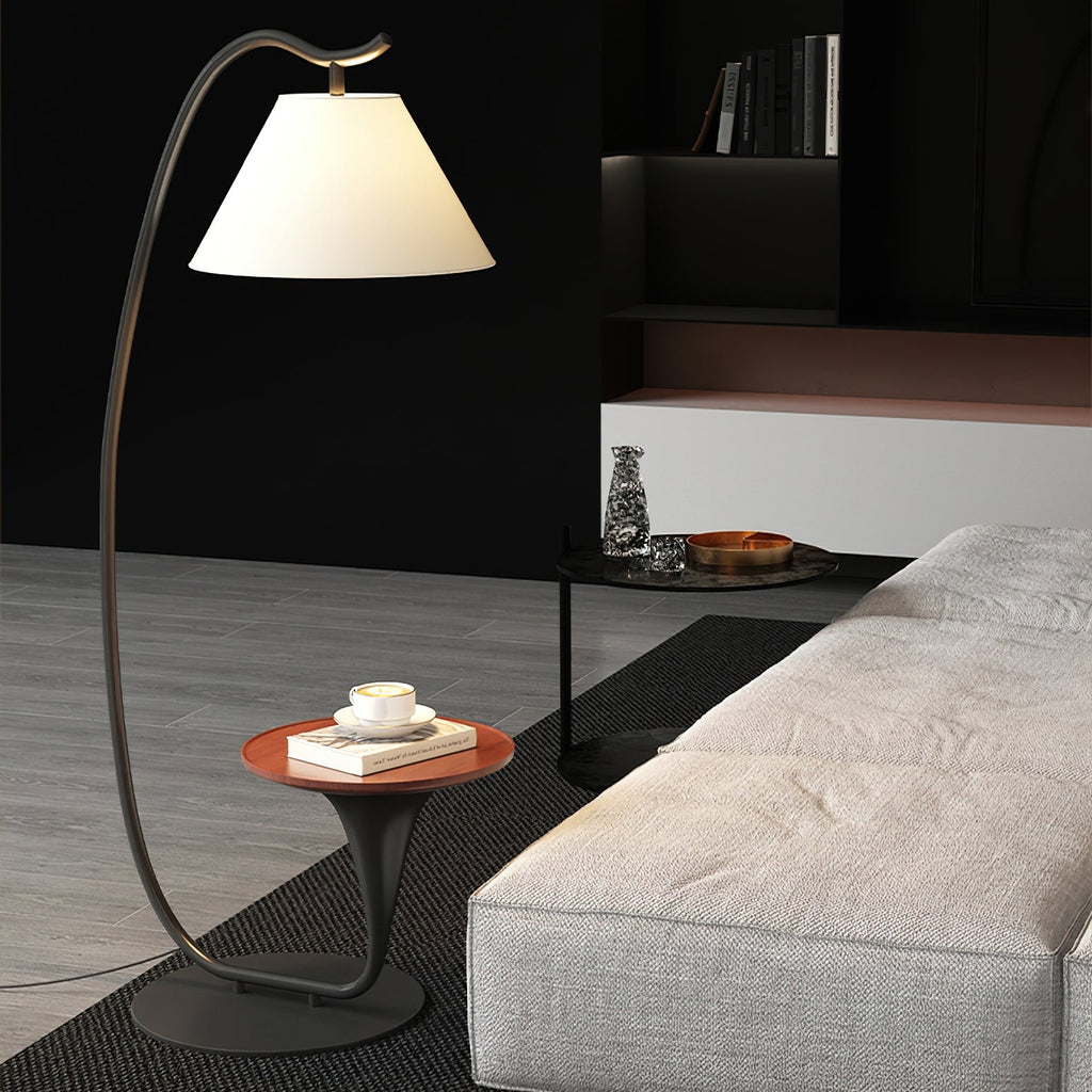 Curvature Floor Lamp with Side Table - product view 25