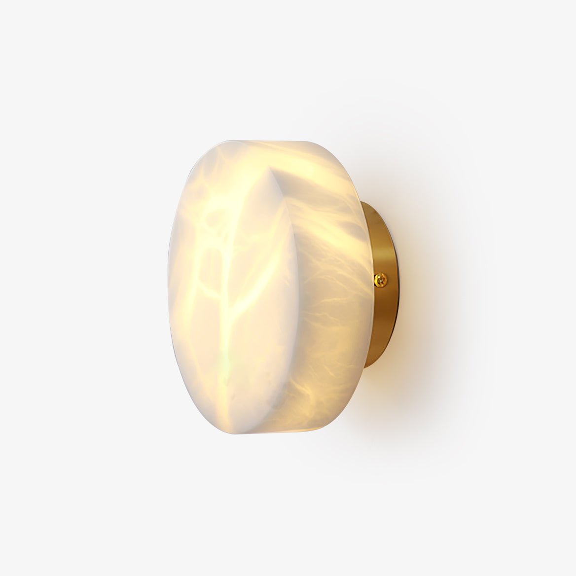 Cylindrical Alabaster LED Wall Light – wall sconce product view 1