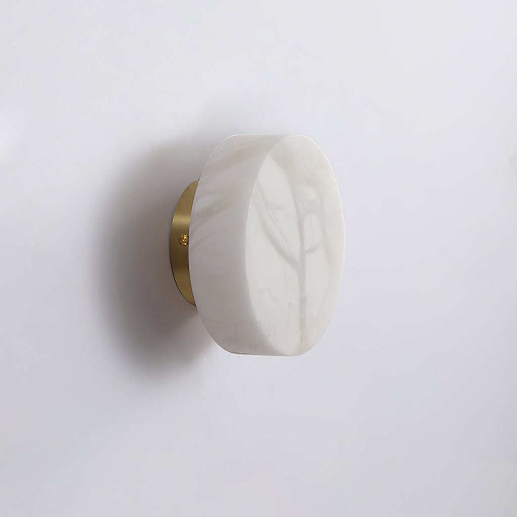 Cylindrical Alabaster LED Wall Light – wall sconce product view 3