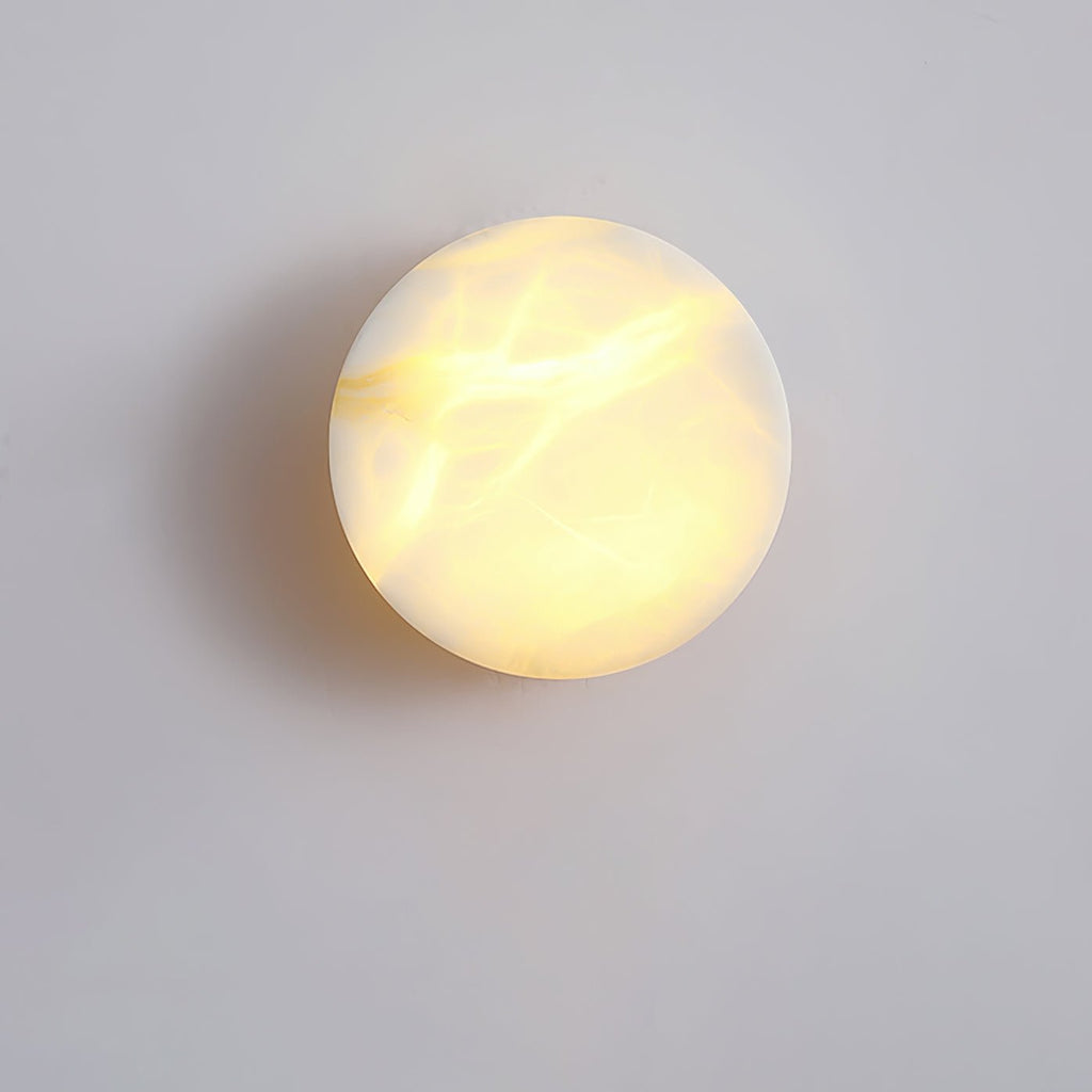 Cylindrical Alabaster LED Wall Light – wall sconce product view 4