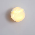 Cylindrical Alabaster LED Wall Light – wall sconce product view 4