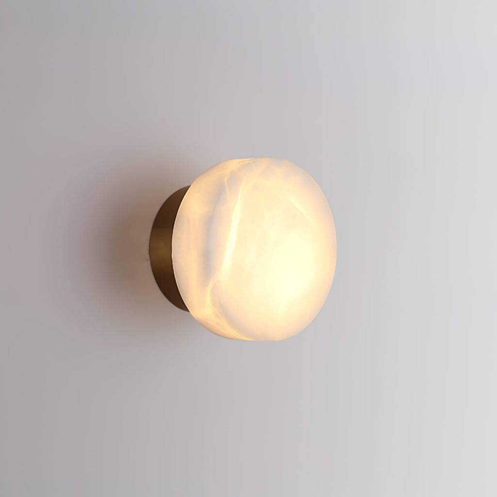 Cylindrical Alabaster LED Wall Light – wall sconce product view 6