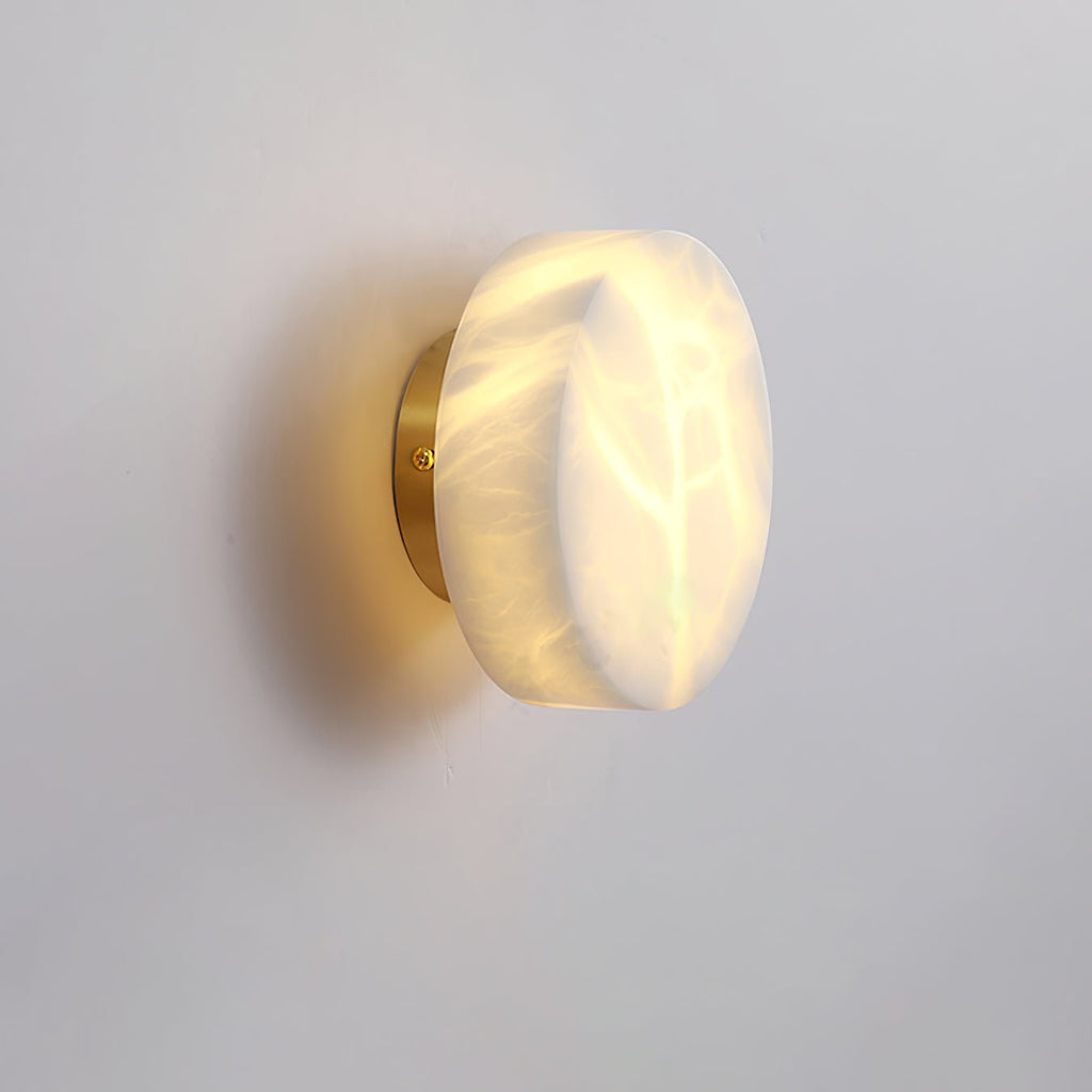 Cylindrical Alabaster LED Wall Light – wall sconce product view 7