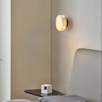 Cylindrical Alabaster LED Wall Light – wall sconce product view 12