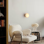 Cylindrical Alabaster LED Wall Light – wall sconce product view 17
