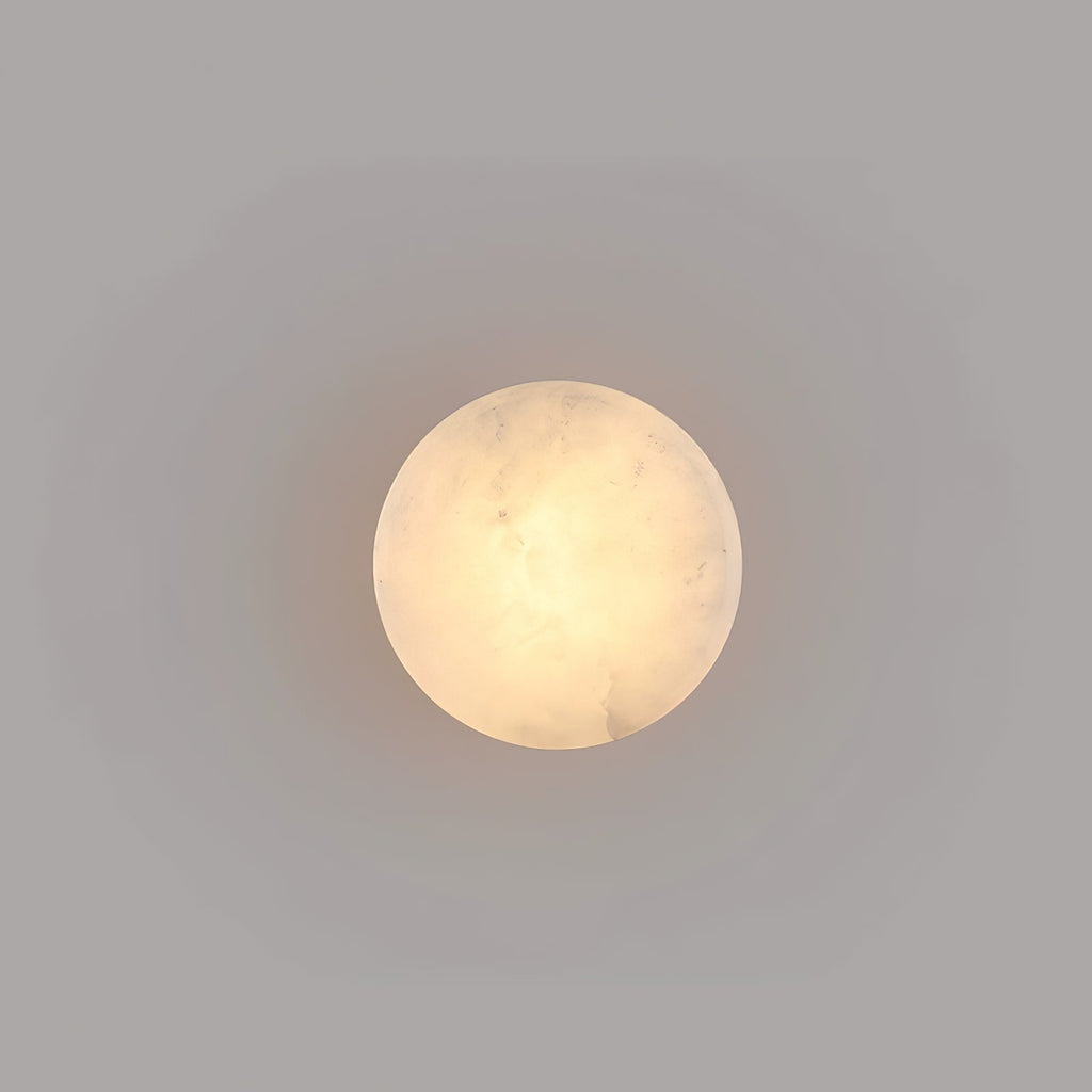 Cylindrical Alabaster LED Wall Light – wall sconce product view 23