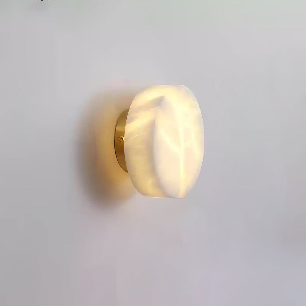 Cylindrical Alabaster LED Wall Light – wall sconce product view 24