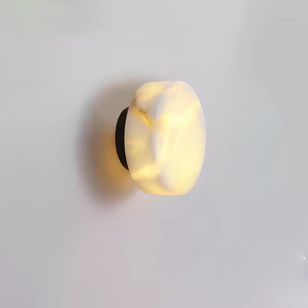 Cylindrical Alabaster LED Wall Light – wall sconce product view 25