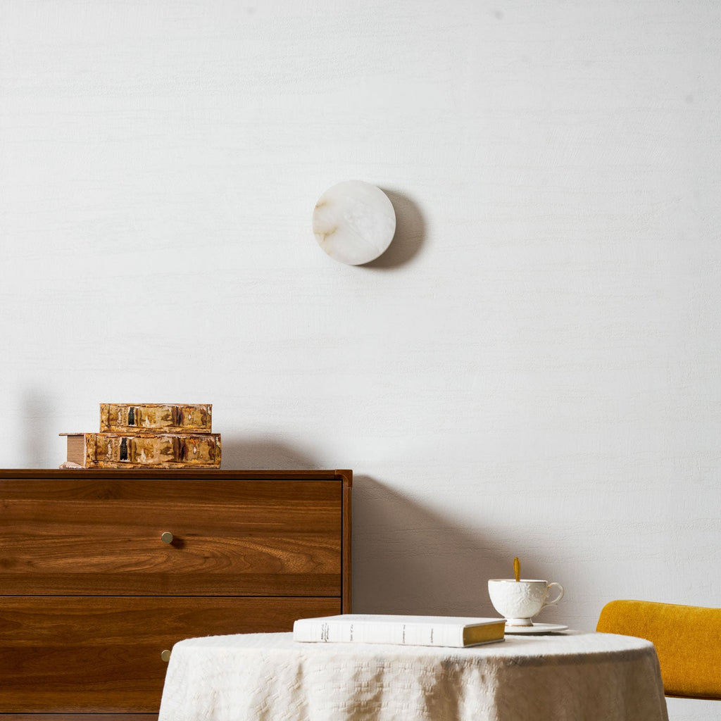 Cylindrical Alabaster LED Wall Light – wall sconce product view 28