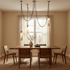 Cylindrical Cluster Alabaster LED Chandelier – chandelier product view 3