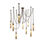 Cylindrical Cluster Alabaster LED Chandelier – chandelier product view 18